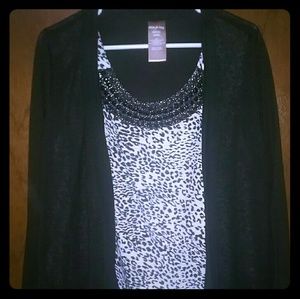 White Stag Blouse with Jewels